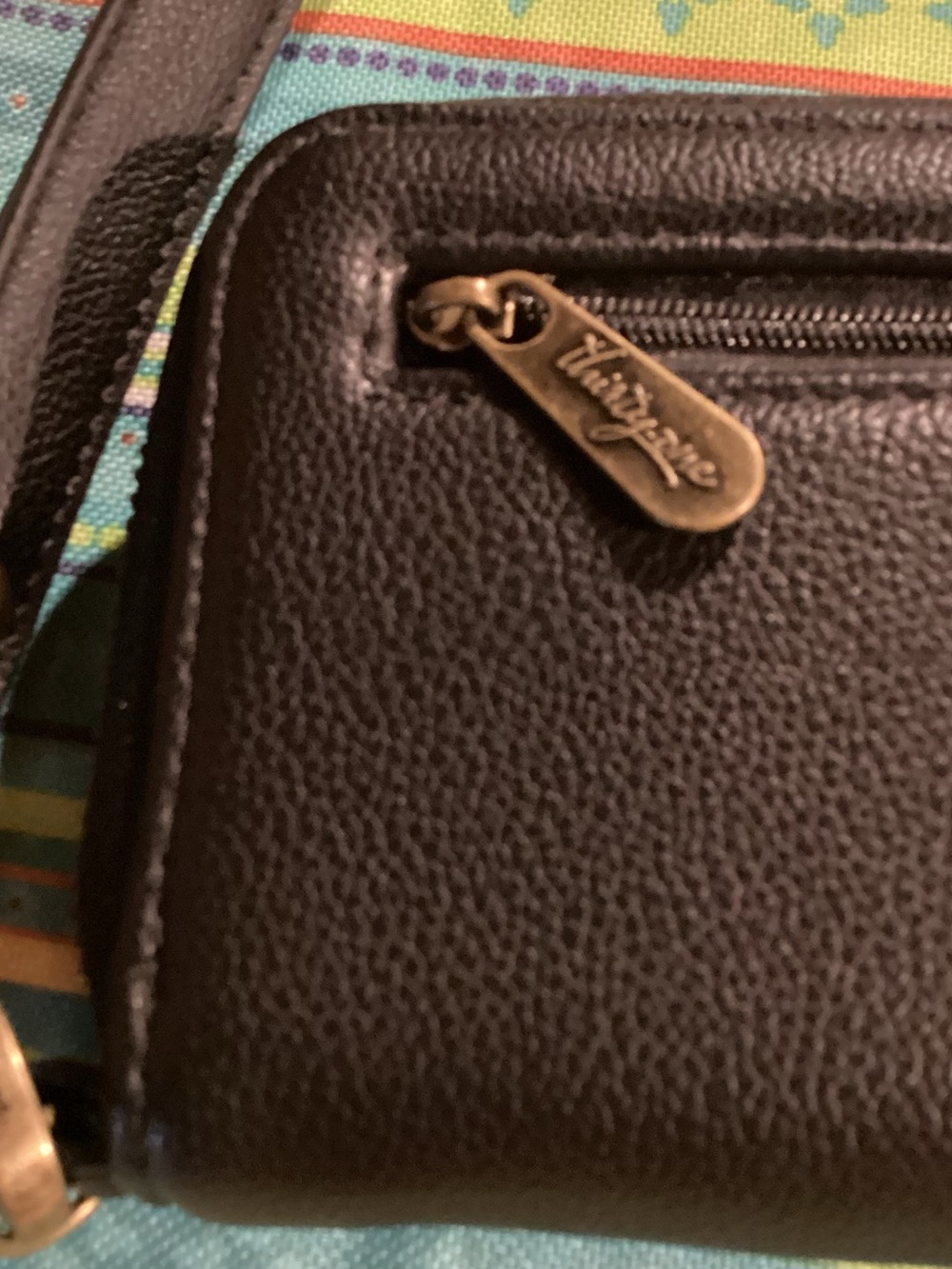 Thirty-one Slim Wallet in Black Pebble Vegan Leather - Picture 5 of 8